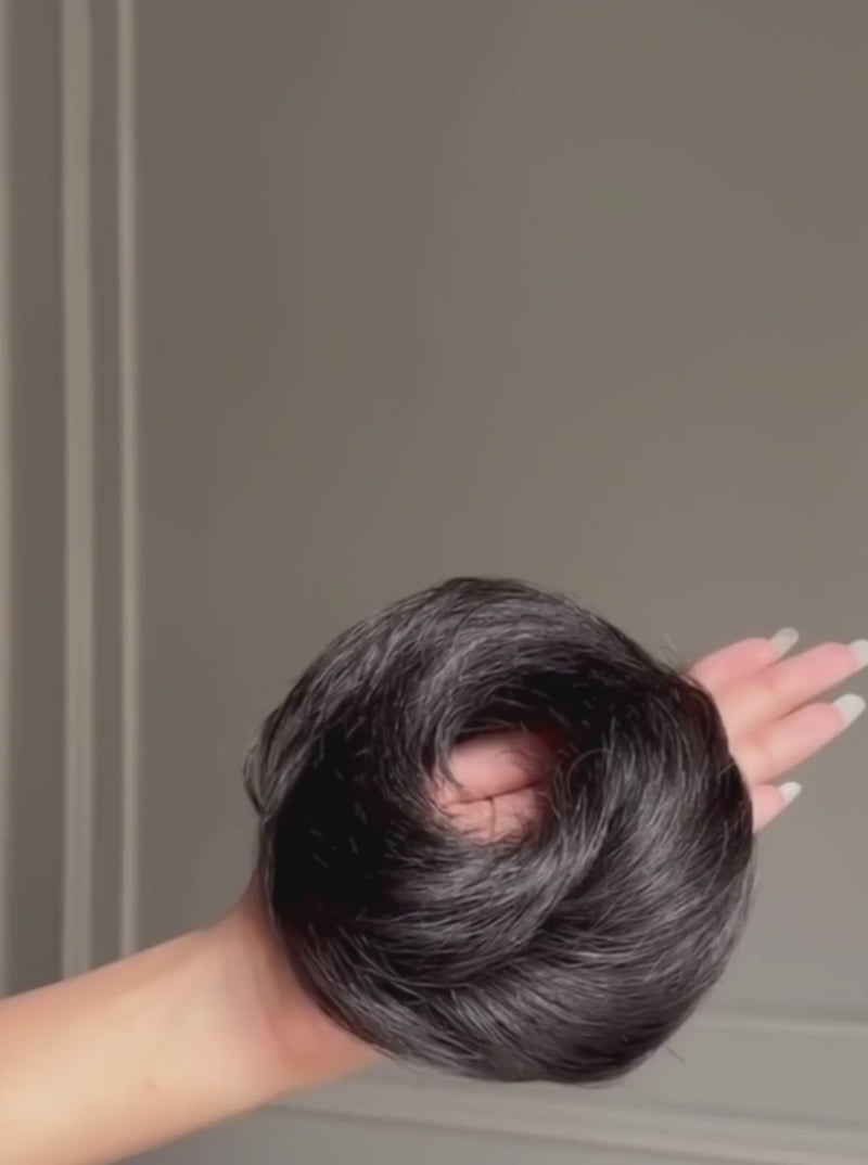Donut Scrunchie Bun – 100% Human Hair