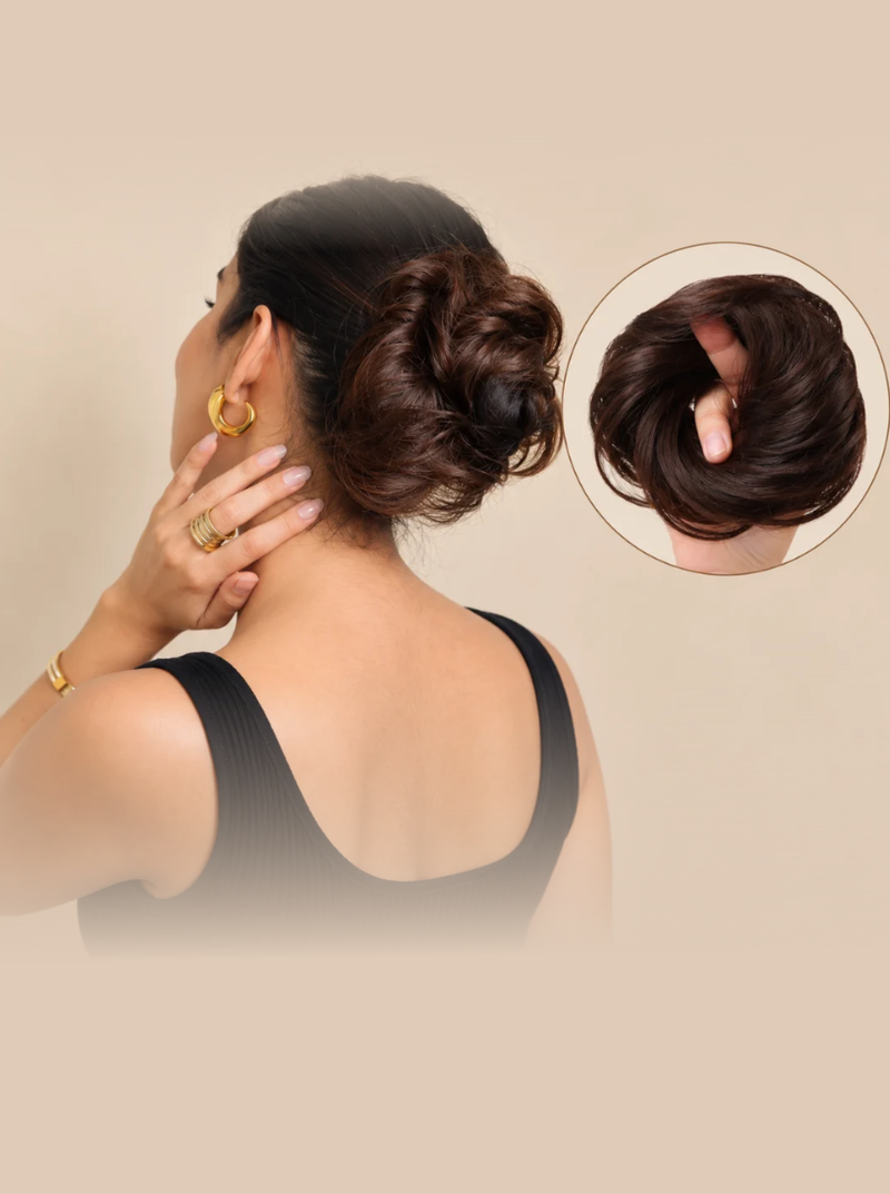 Donut Scrunchie Bun – 100% Human Hair
